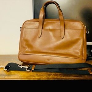 Coach F22529 Men's Hamilton Bag in Saddle Leather Brown